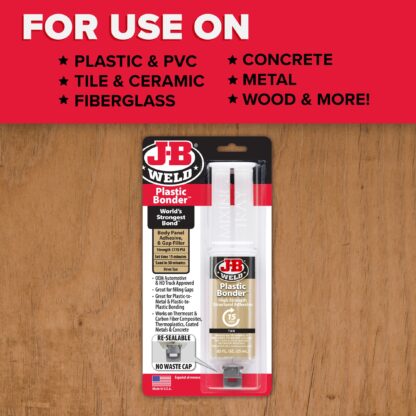 J-B WELD 50133 silné flexibilní lepidlo na plasty PlasticBonder Tan ( 25ml ) - Image 3